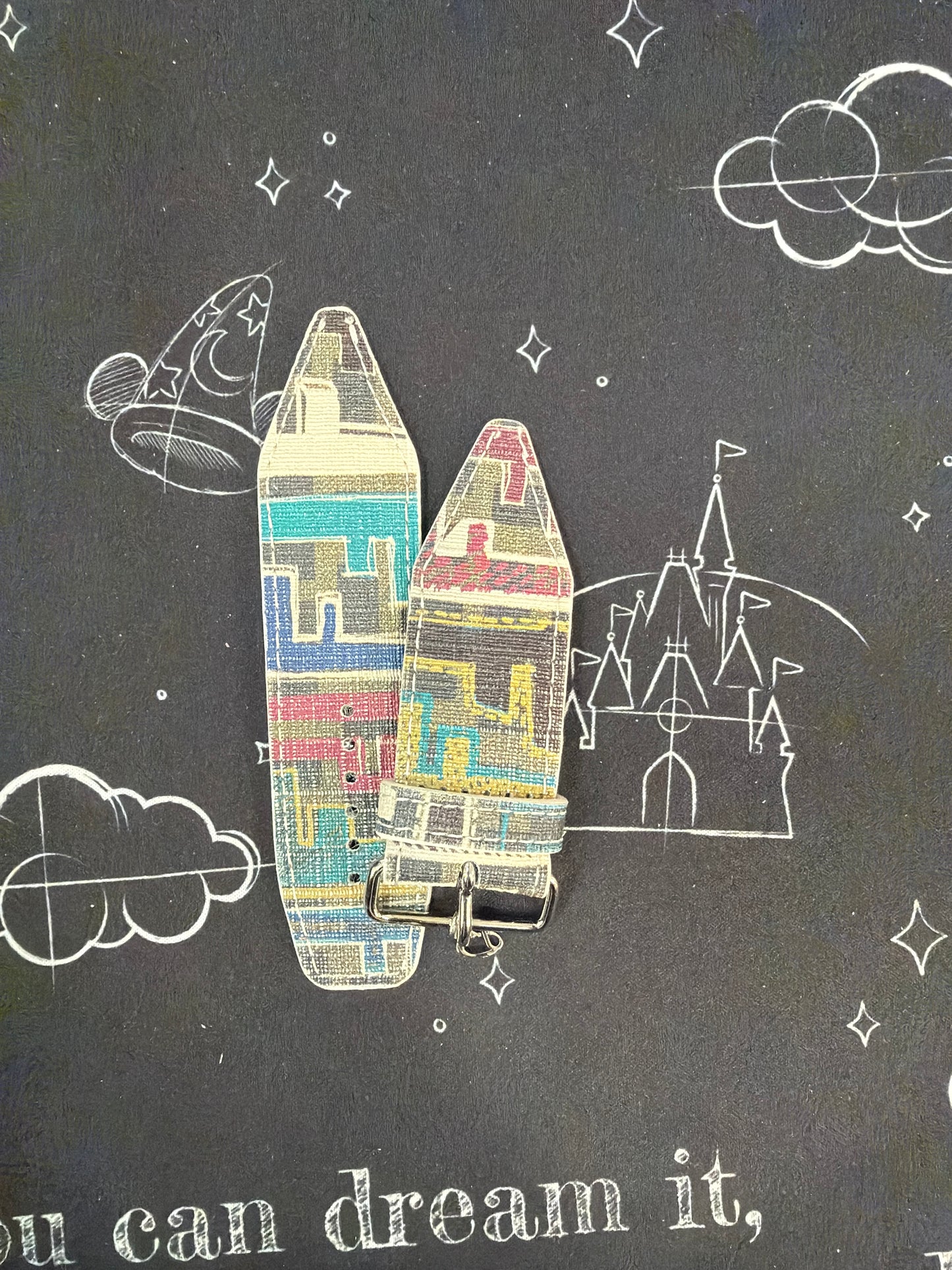 Blemished-Beta-Teal/Blue-Authentic Upcycled Olive Colorful Fendi