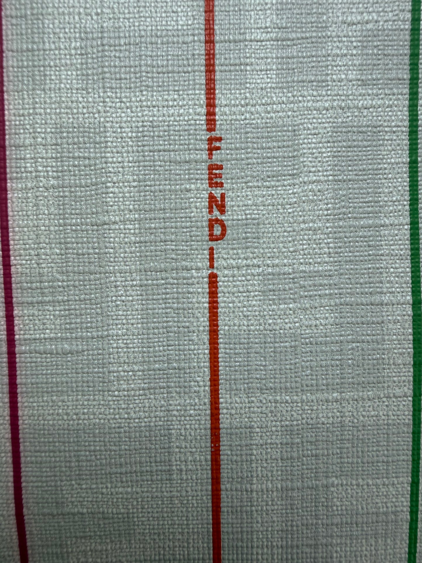 Authentic Upcycled Fendi White Rainbow Stripe
