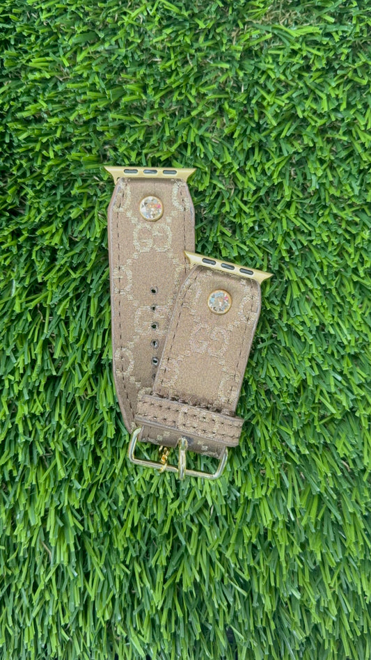 OTD- ALPHA- Authentic Upcycled Brown and Gold Fabric GG