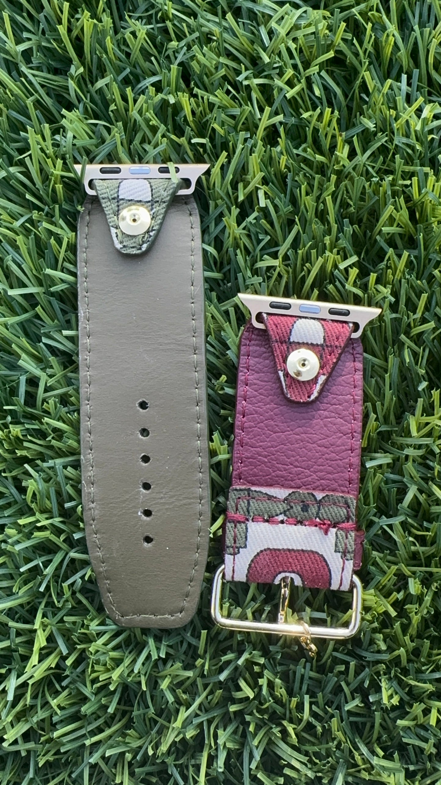 Authentic Upcycled GG Burgundy & Olive Horsebit