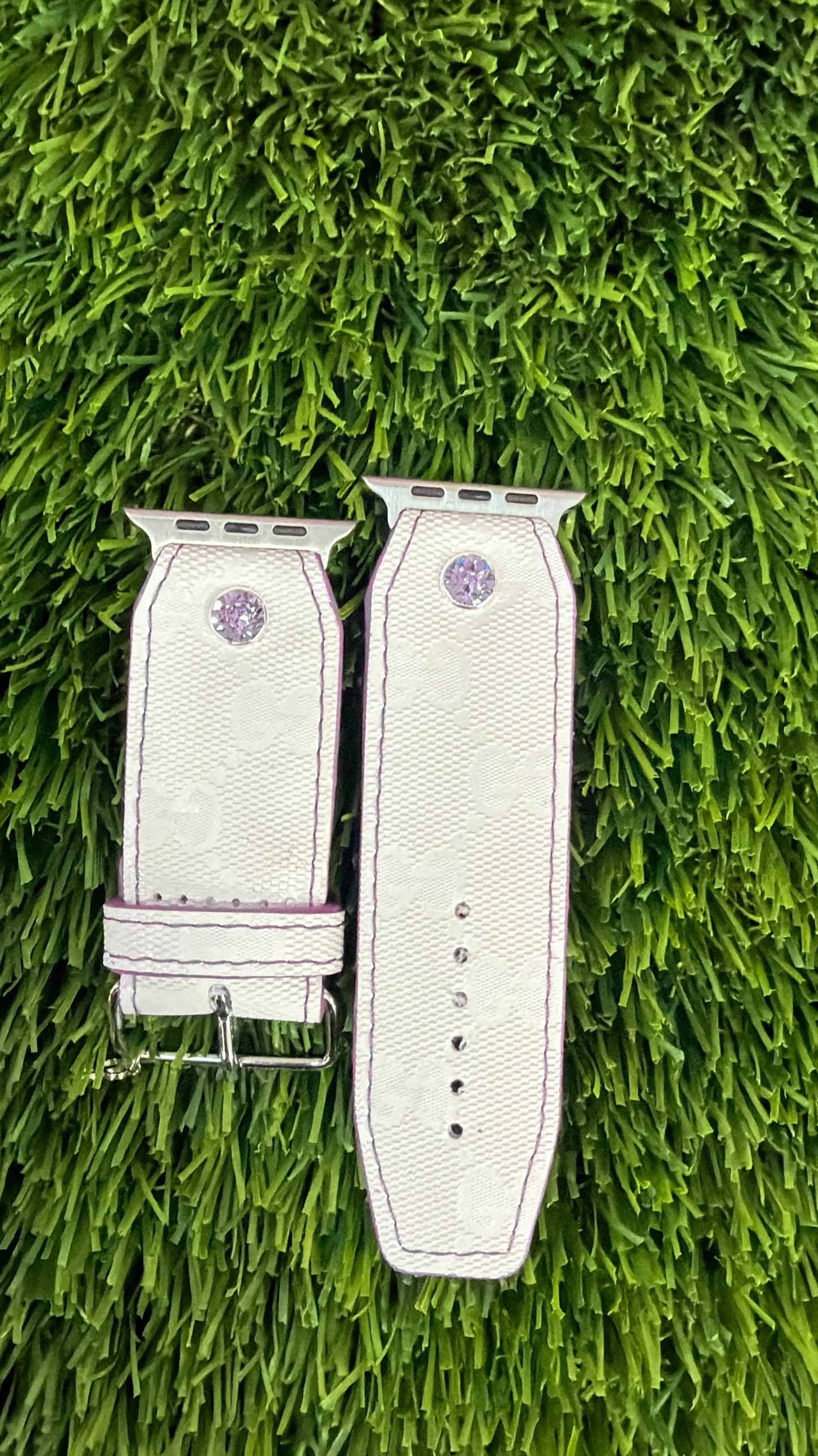 OTD-Authentic Upcycled White with Lavender GG Imprime