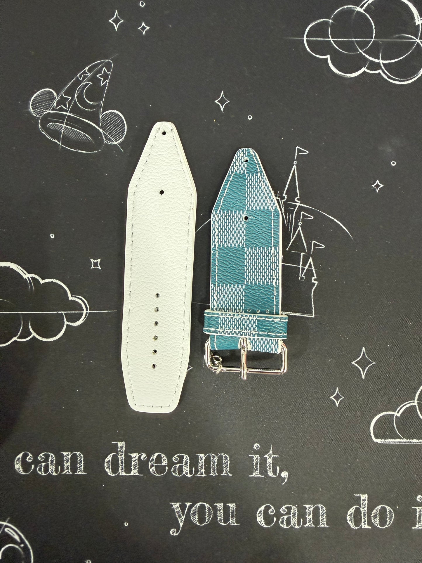 OTD-Beta-Authentic LV Cyan Damier Couleur with White