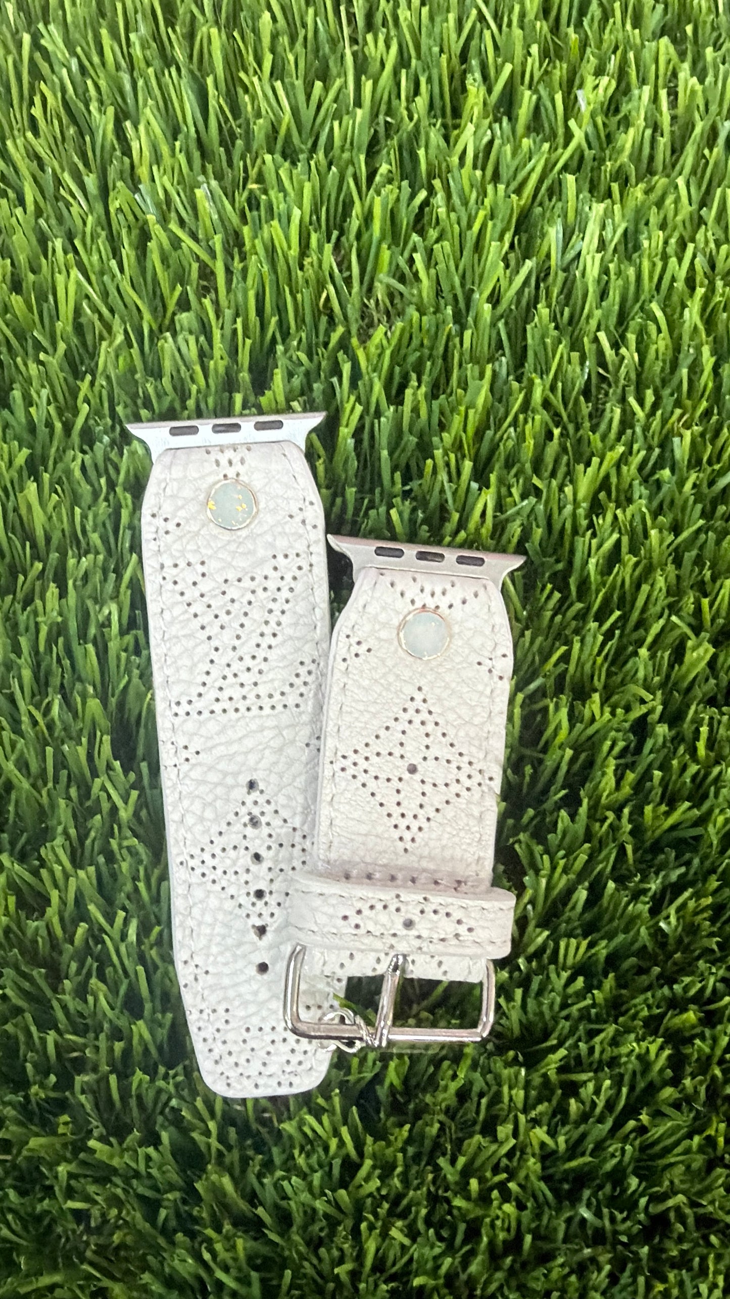 Blemished-Beta-Authentic Upcycled LV White Mahina