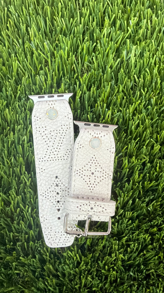 Blemished-Beta-Authentic Upcycled LV White Mahina