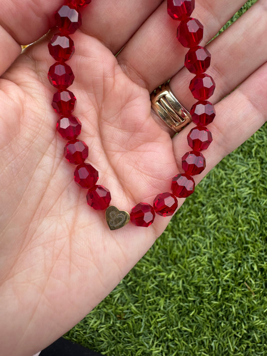 Bracelet- Authentic Siam Red Crystal