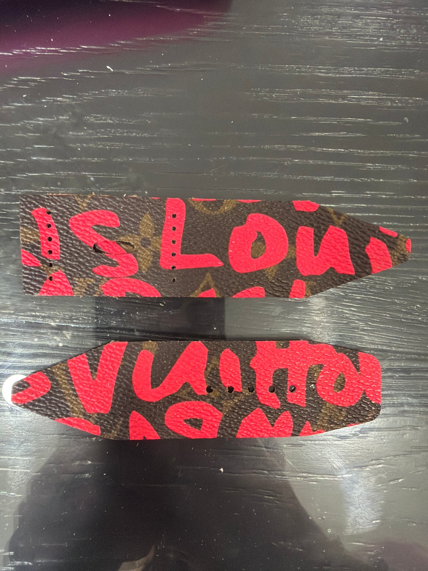 LC-Blemished 1-Alpha-LV-Authentic Upcycled Pink LV Graffiti