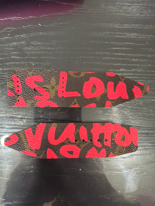 LC-Blemished 1-Alpha-LV-Authentic Upcycled Pink LV Graffiti