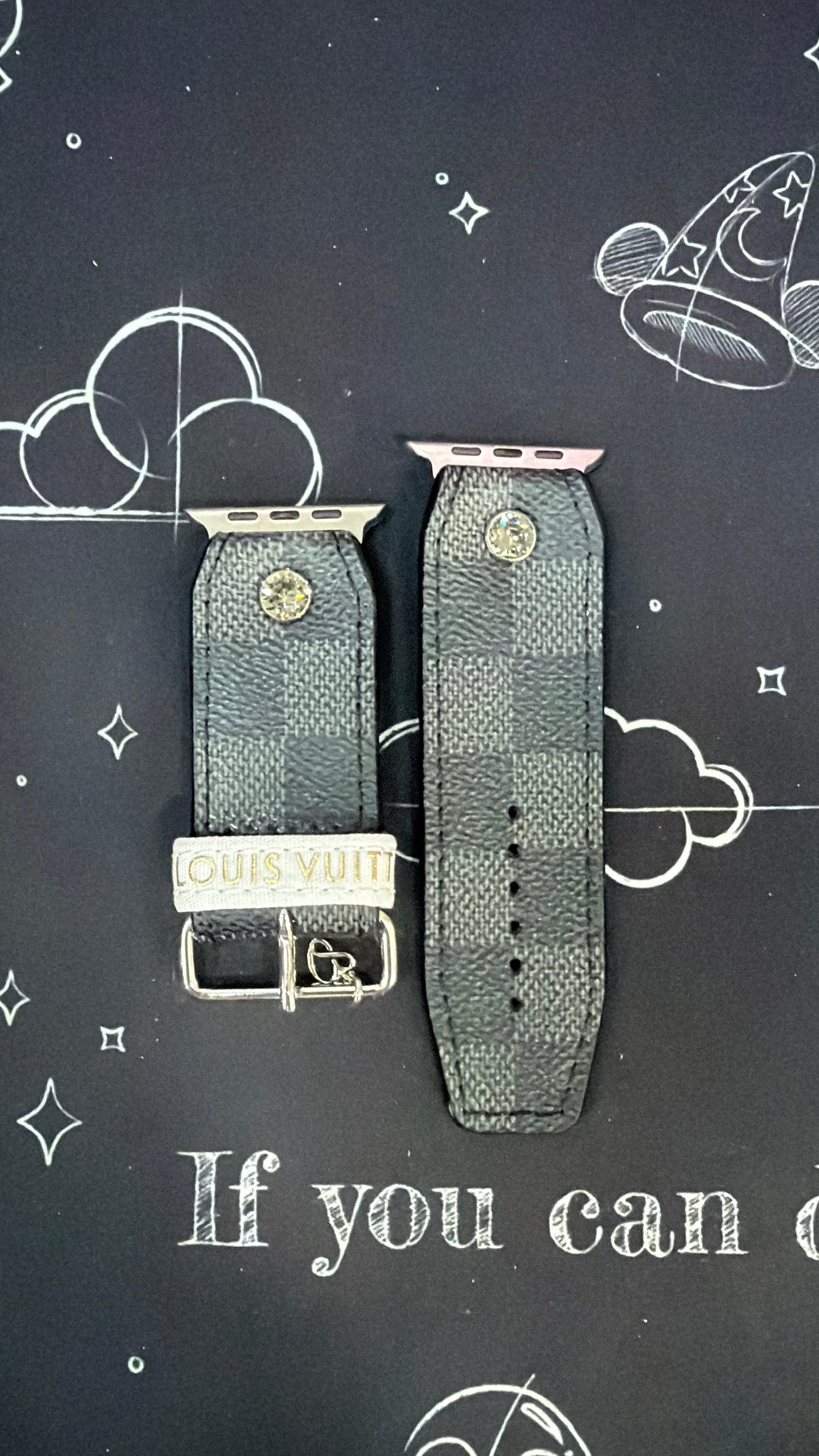 OTD-Beta- Black-Authentic LV Damier Graphite No Logo
