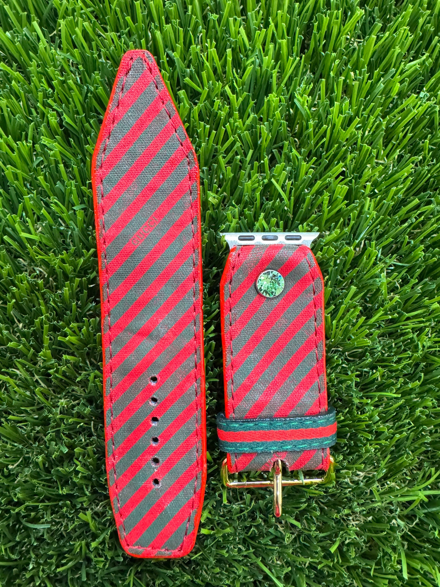 Blemished OTD -Authentic Upcycled Gucci Christmas Stripes- Gamma Sized