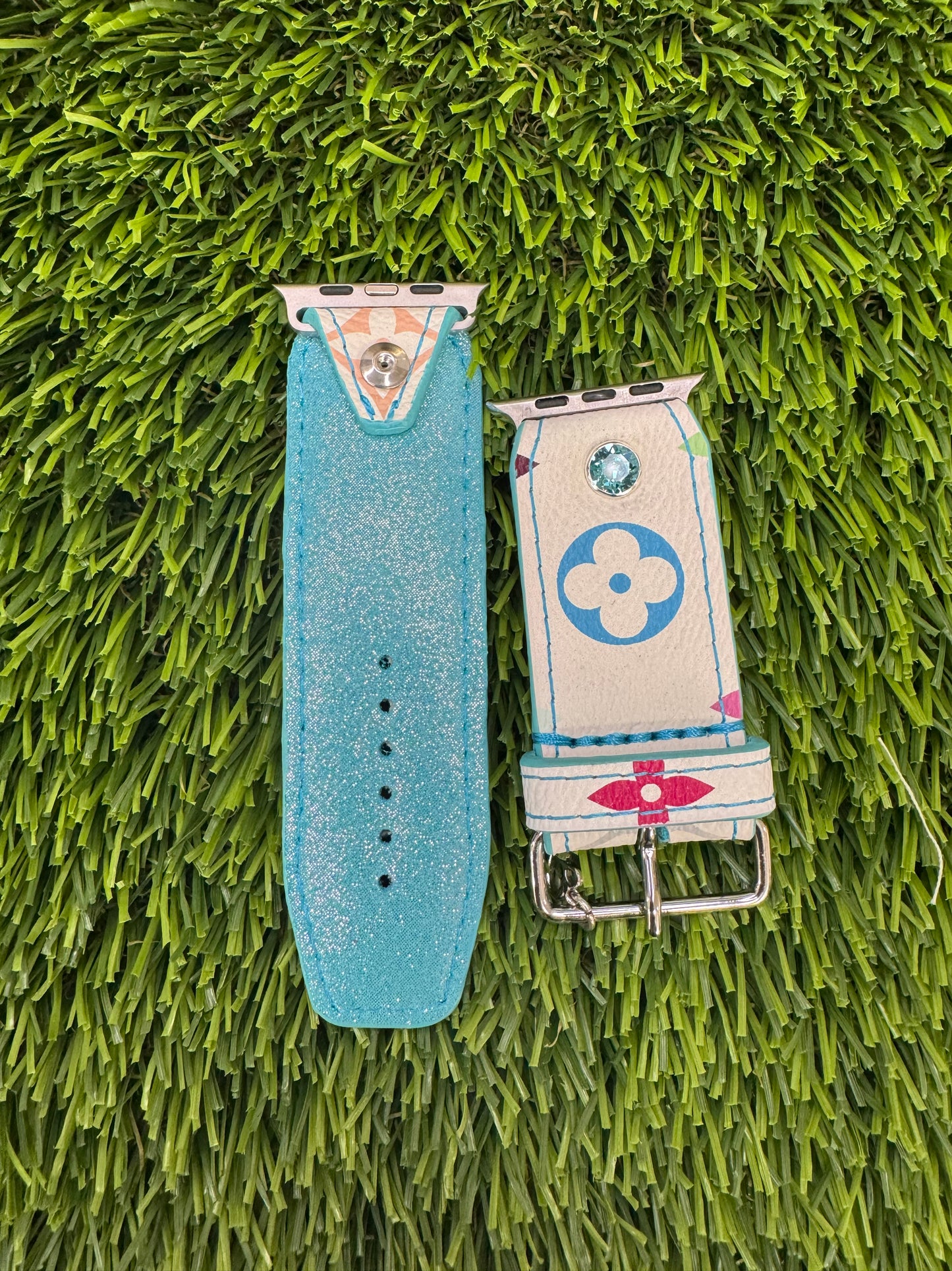 Authentic Upcycled LV White Multicolor