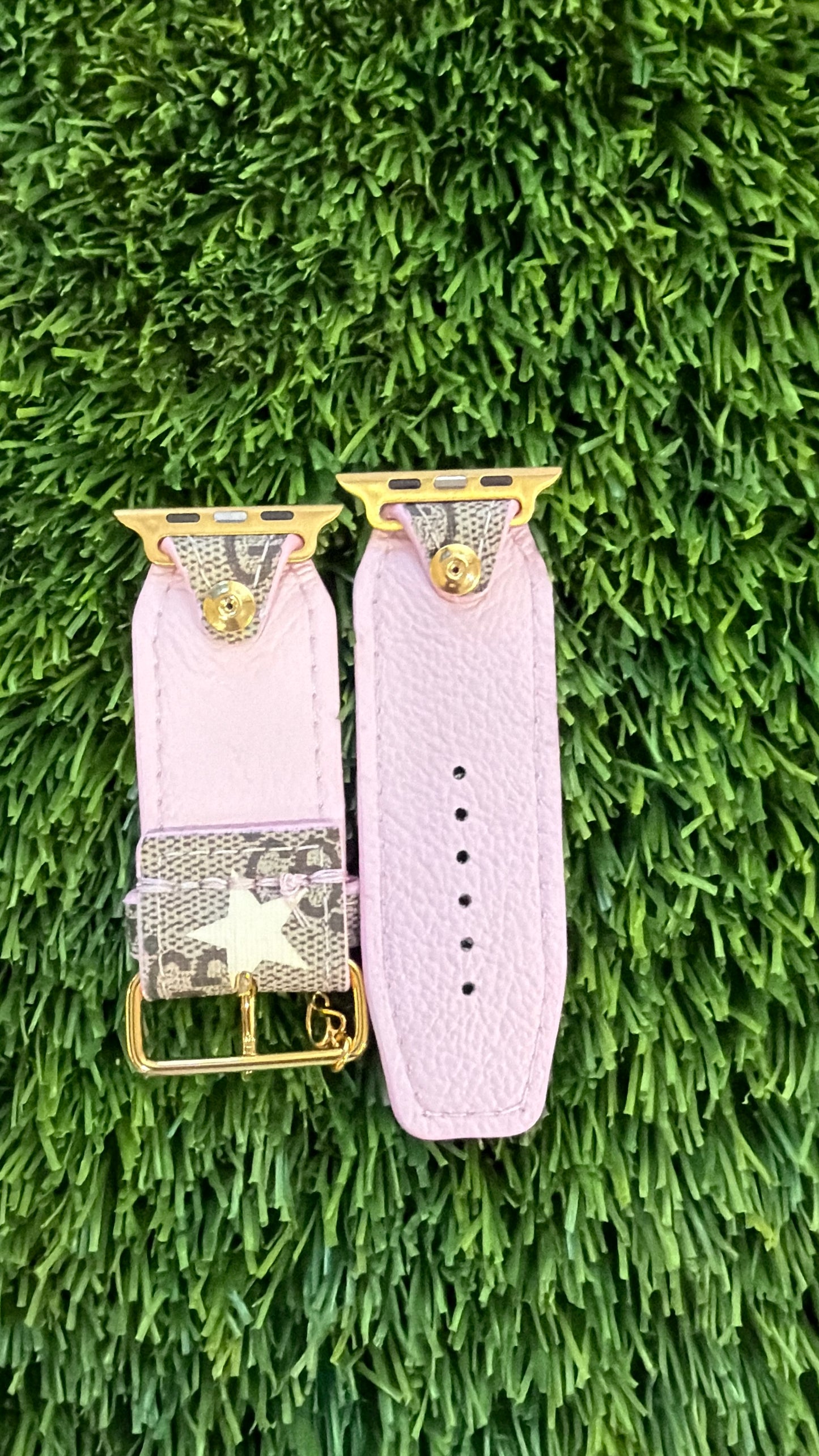 OTD-Authentic Upcycled GG Ivory Stars with Baby Pink
