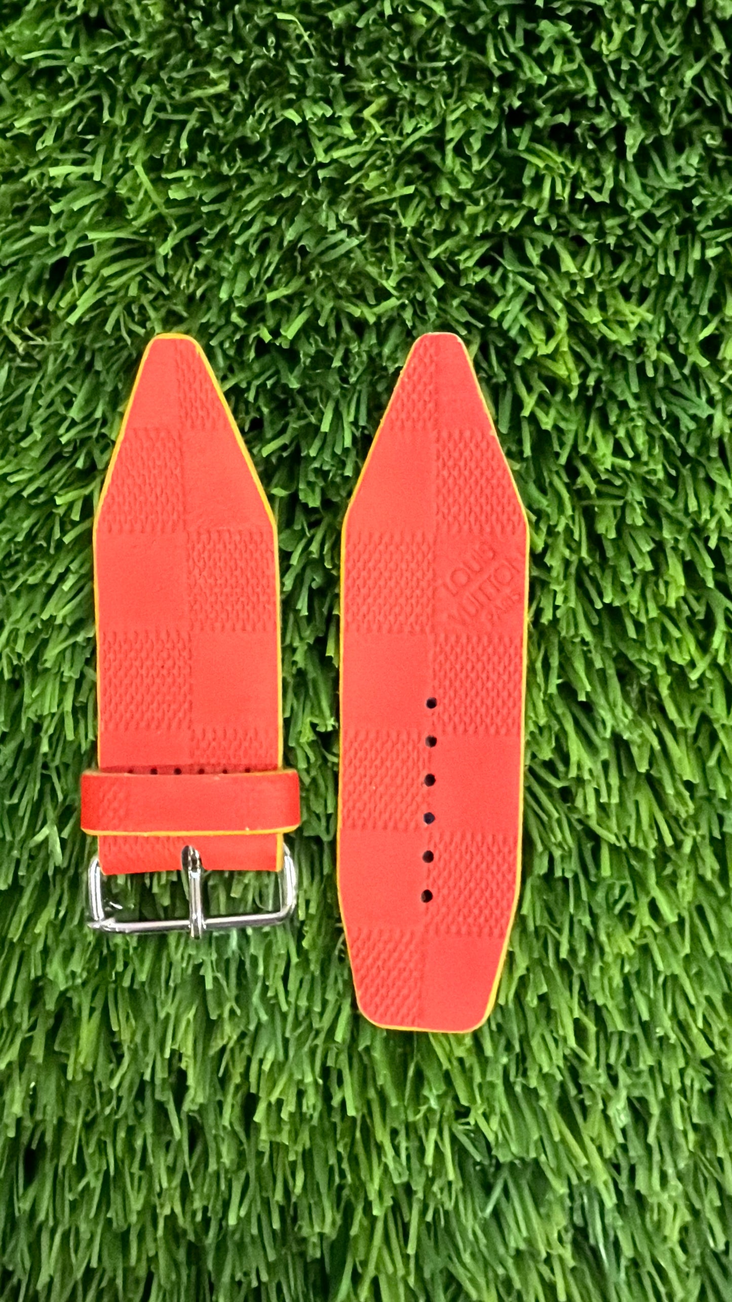 OTD-Authentic Upcycled Orange Damier Infini