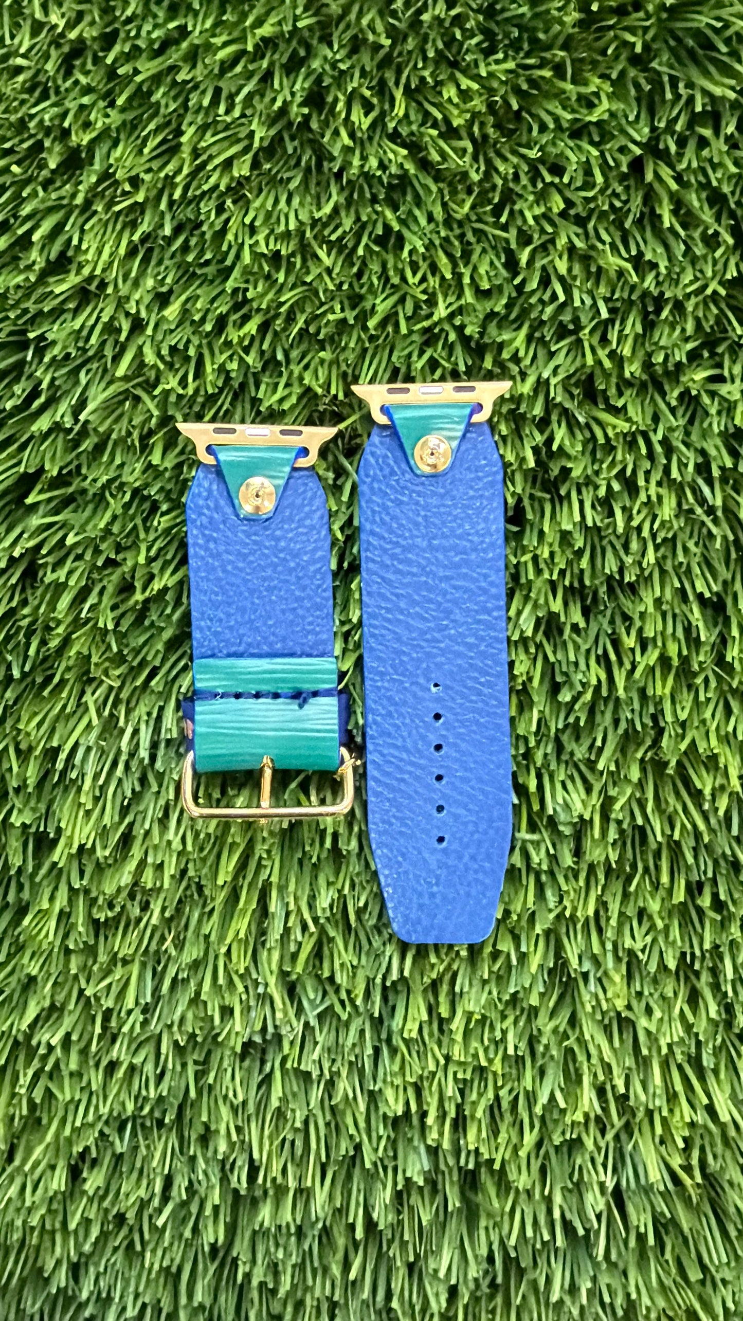 Blemished-Beta-LV Teal Epi Leather with blue