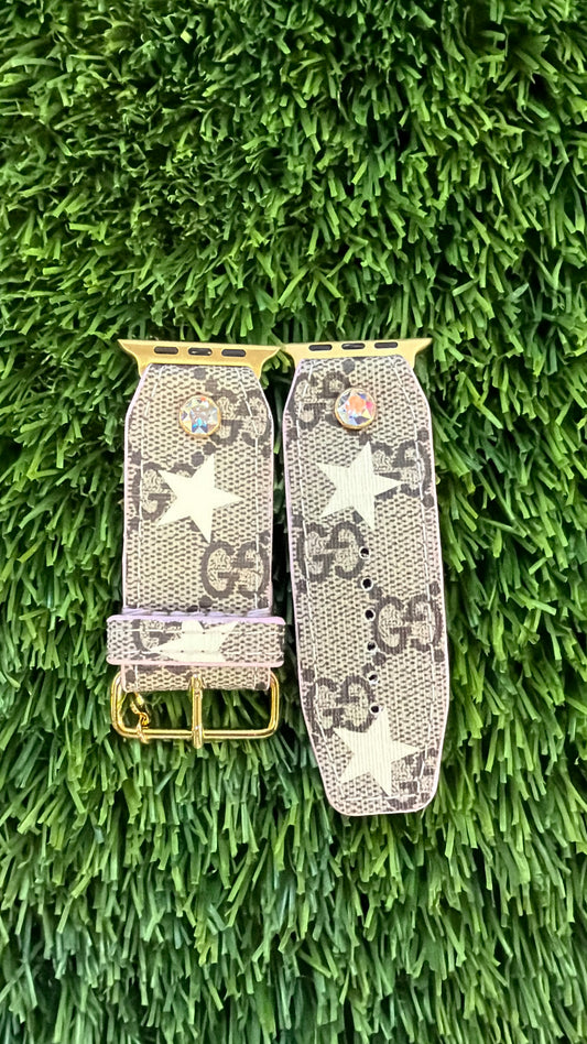 OTD-Authentic Upcycled GG Ivory Stars with Baby Pink
