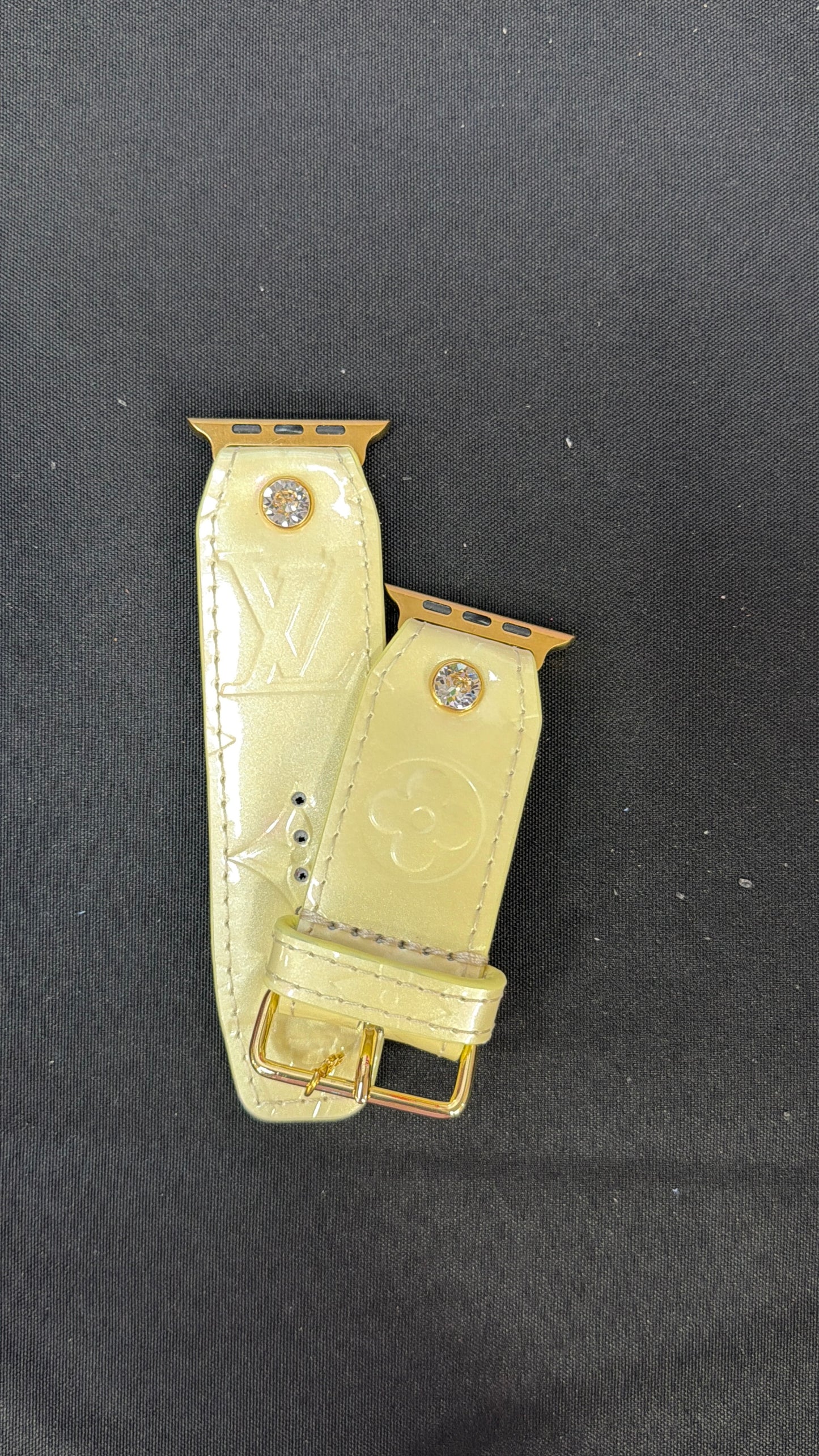 Authentic Upcycled "Light Yellow" LV Vernis
