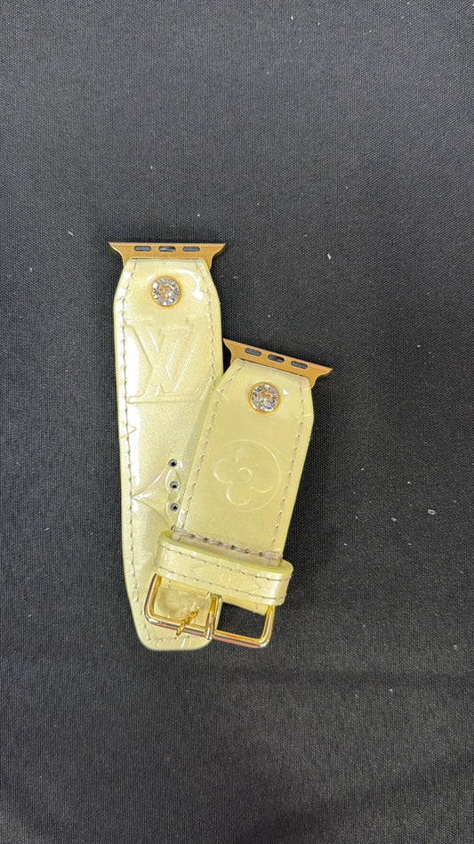 Authentic Upcycled "Light Yellow" LV Vernis