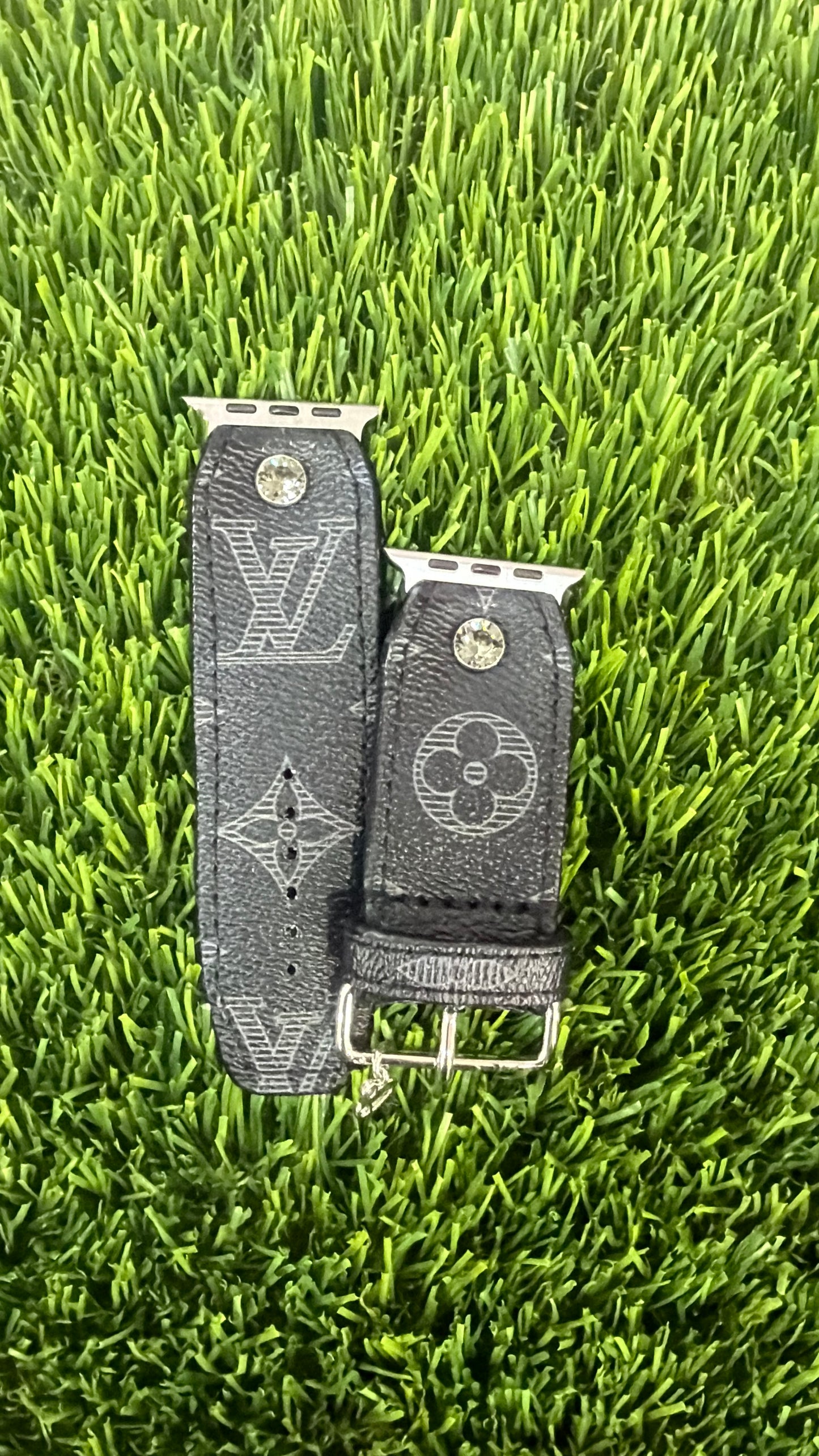 Authentic Upcycled Rare Black and Gray Shadow LV Monogram