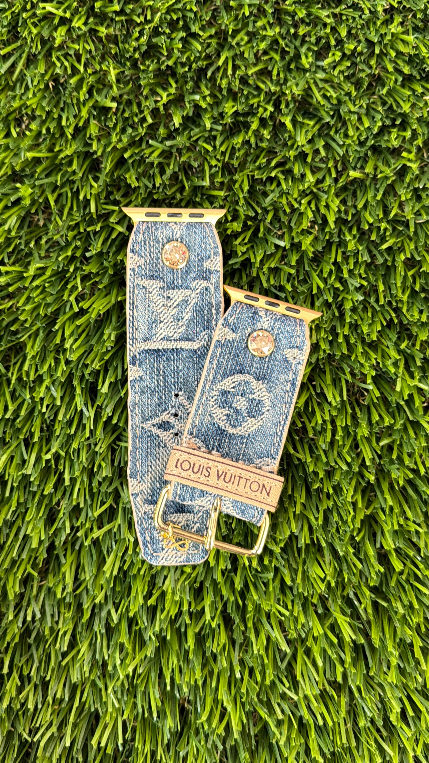Authentic Upcycled Limited Edition LV Blue Denim