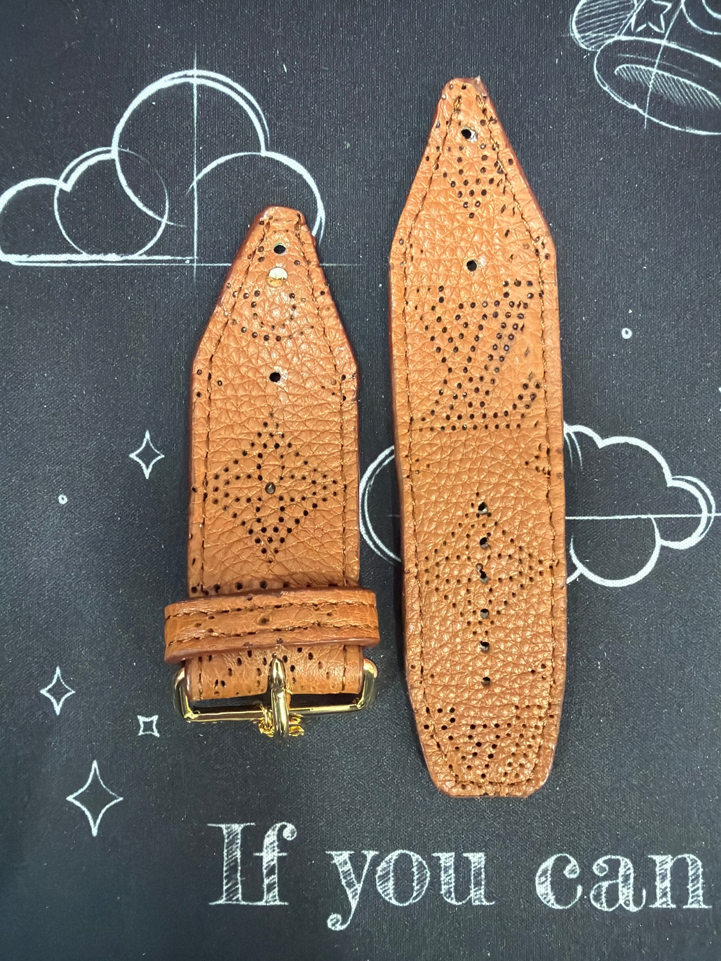 Blemished-Beta-Authentic Upcycled LV Cognac Mahina