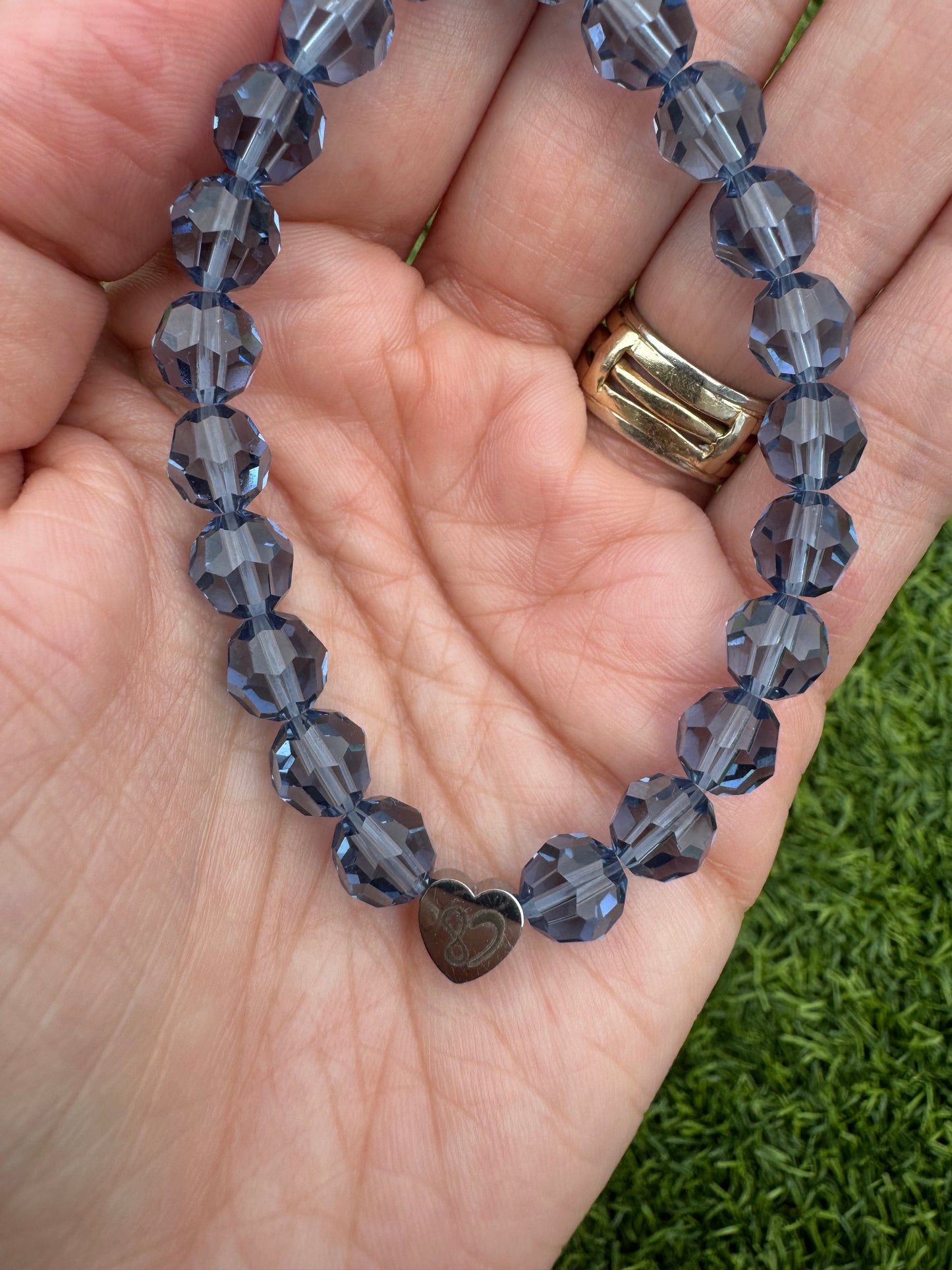 Bracelet- Authentic Denim Blue Crystal