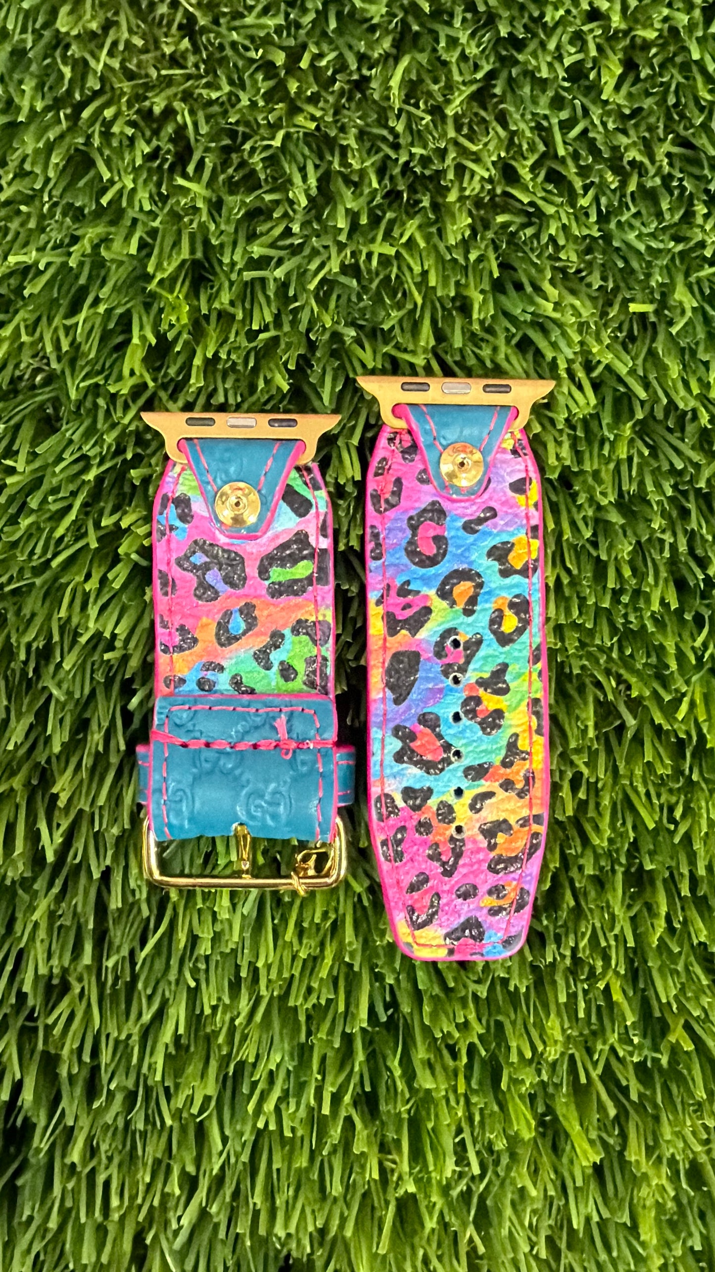 Authentic Upcycled Deep Turquoise Micro GG