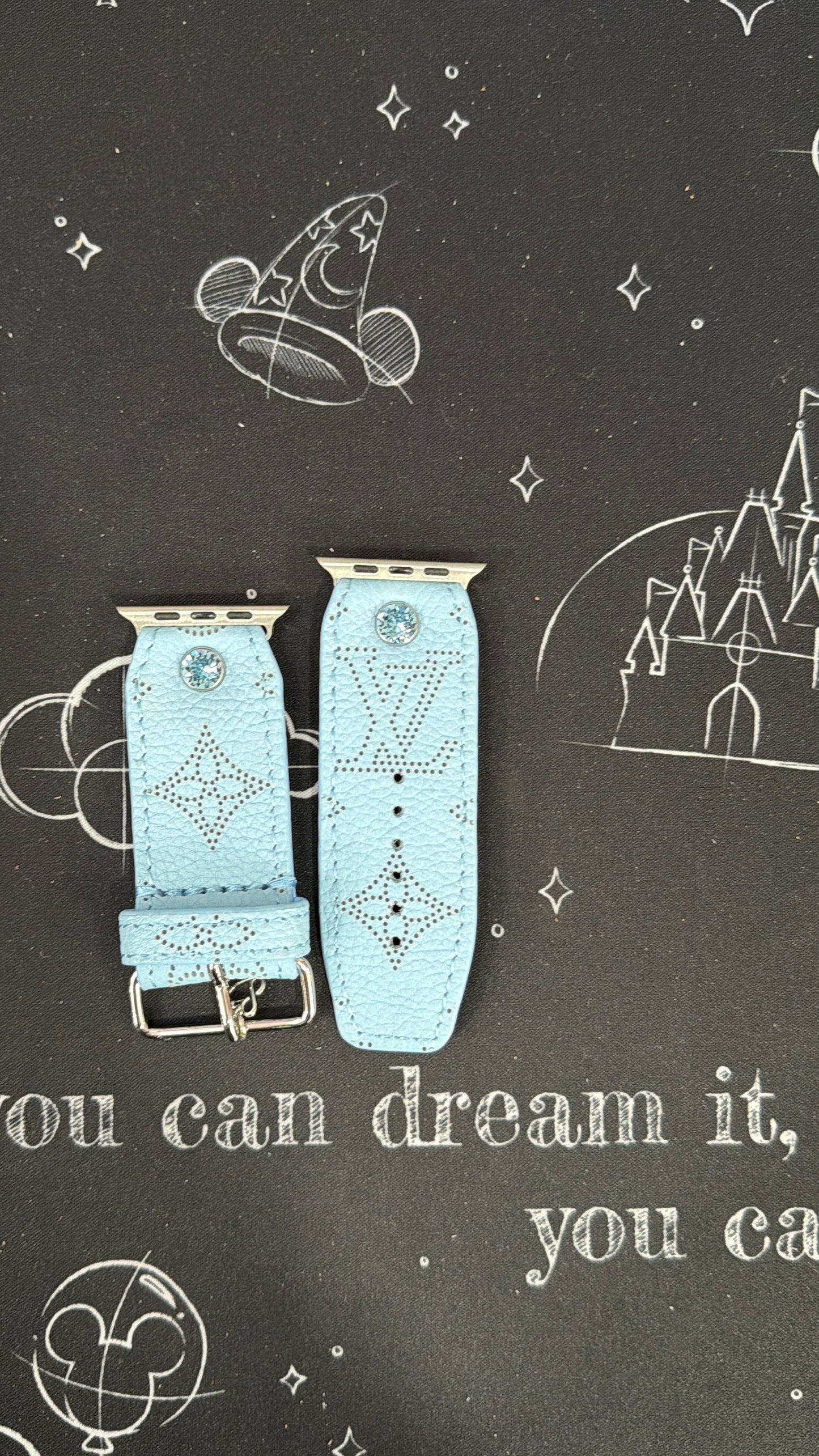 Rare- Authentic Upcycled LV Ice Blue Mahina