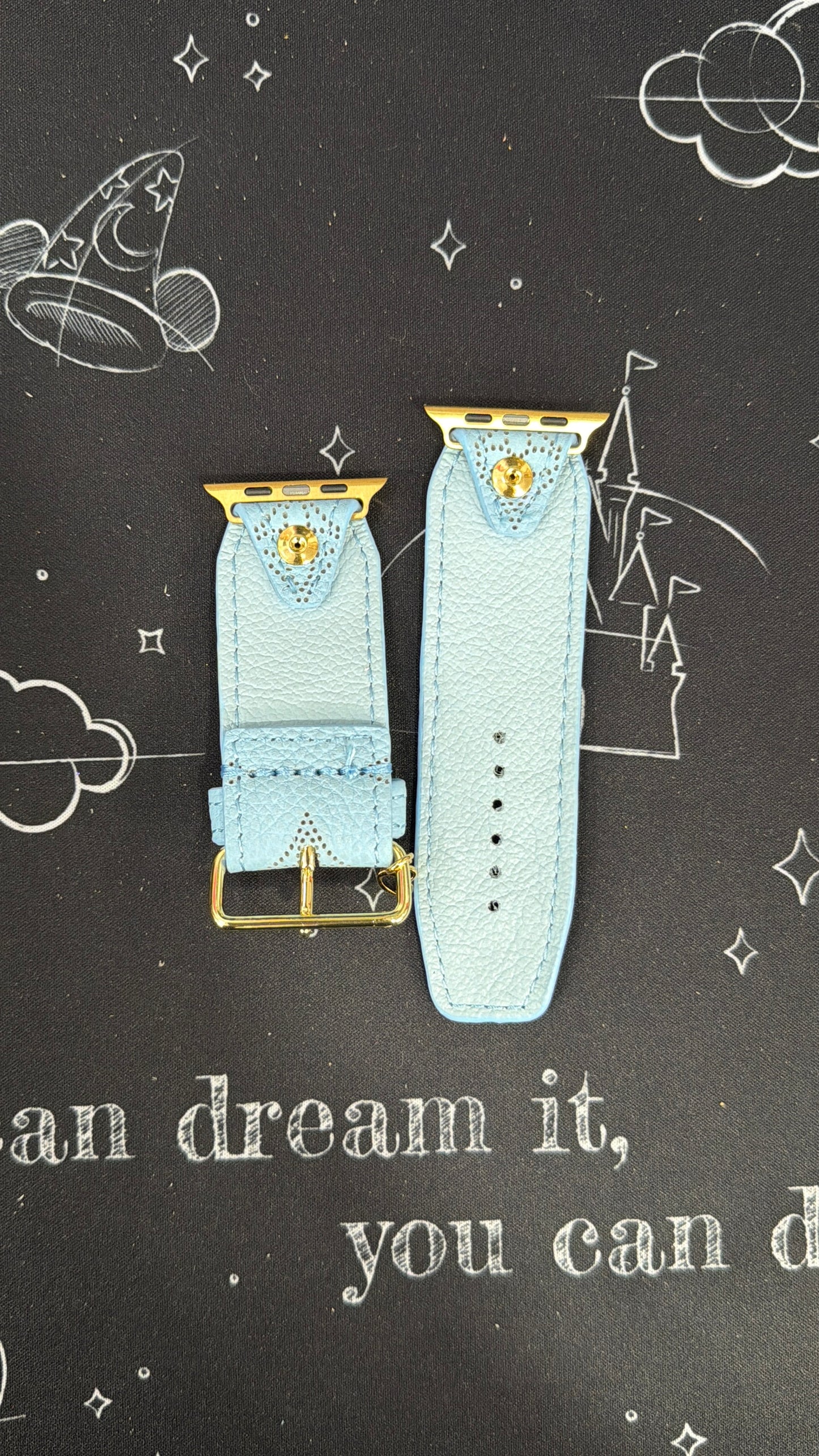 Rare- Authentic Upcycled LV Ice Blue Mahina