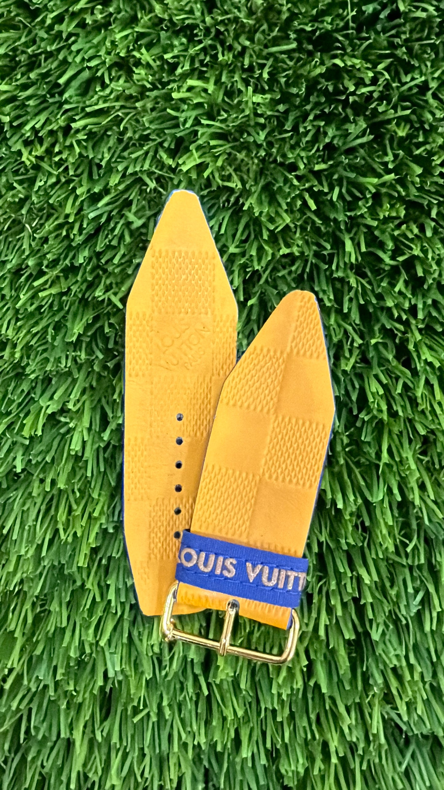 Blemished- OTD-Authentic Upcycled Mustard Damier Infini