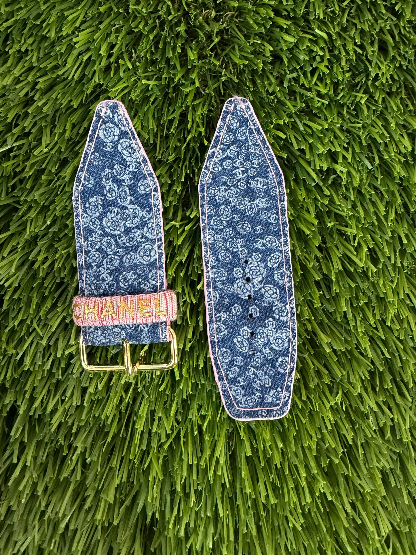 OTD-Authentic Upcycled Chanel Camellia Denim