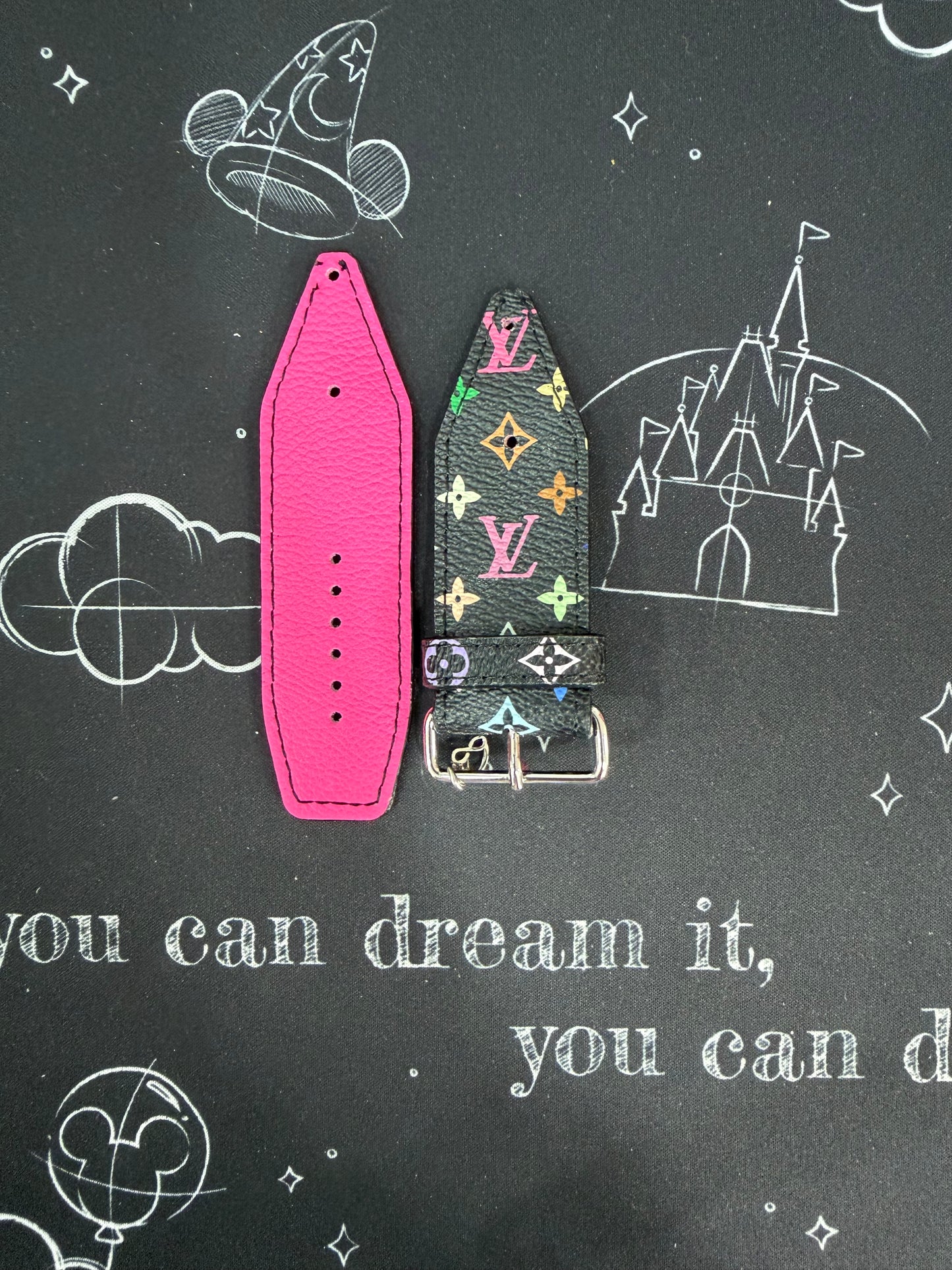 OTD- Alpha-Authentic Upcycled LV Black Multicolor Mini