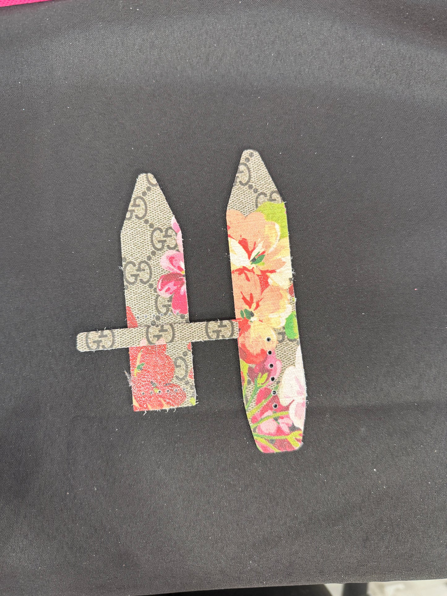 BLEMISHED-LC-GAMMA-Peach & Pink Flowers-Authentic Pink GG Bloom