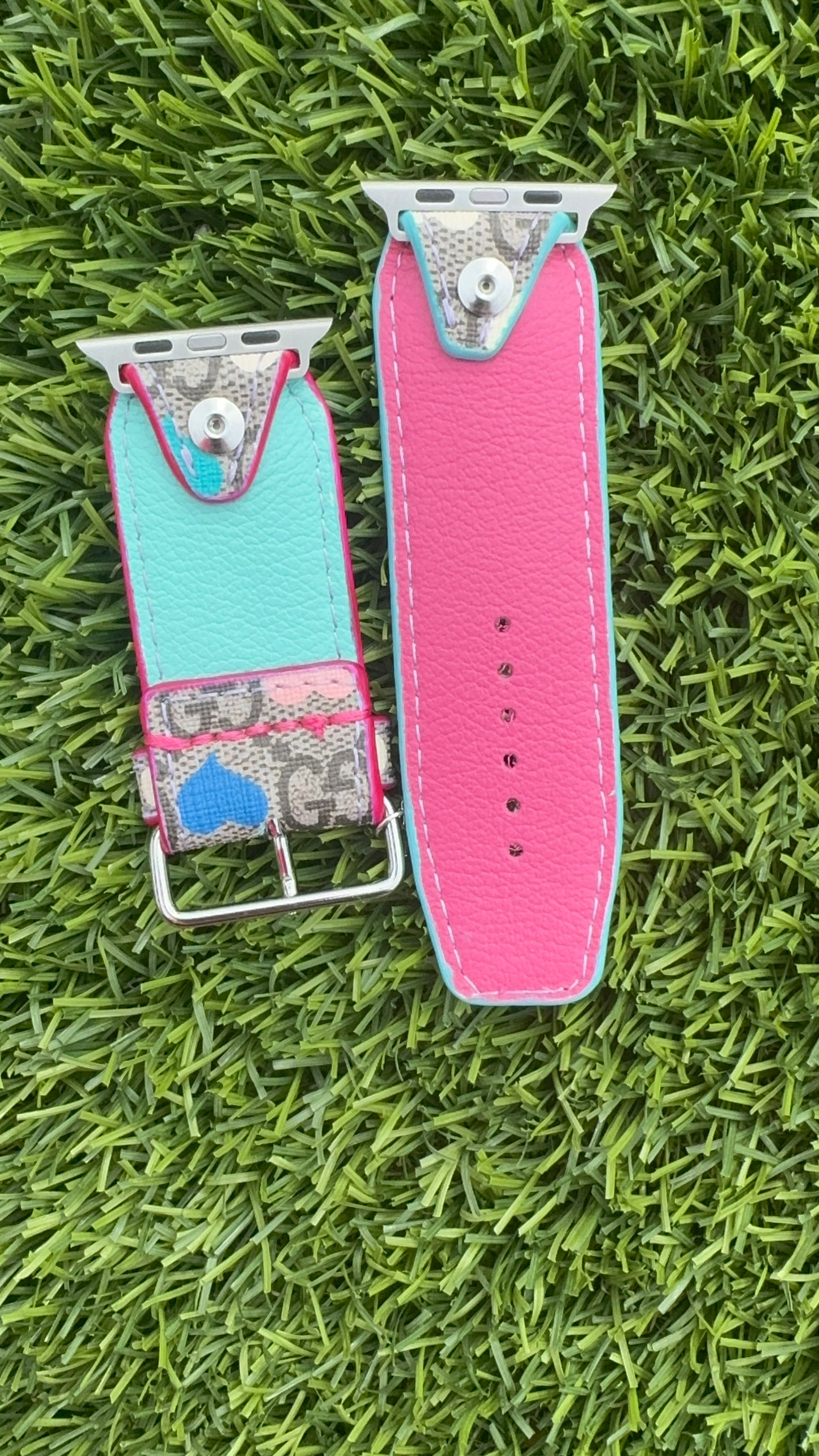 Authentic Upcycled Colorful Hearts GG
