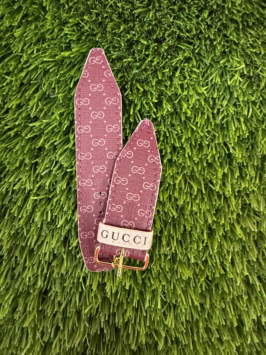 Blemished-Gamma-Authentic Upcycled Vintage Burgundy & Vintage Rose (Pink) Micro GG