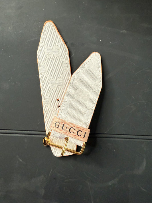 OTD- Beta- Peach Authentic Upcycled White GG Imprime