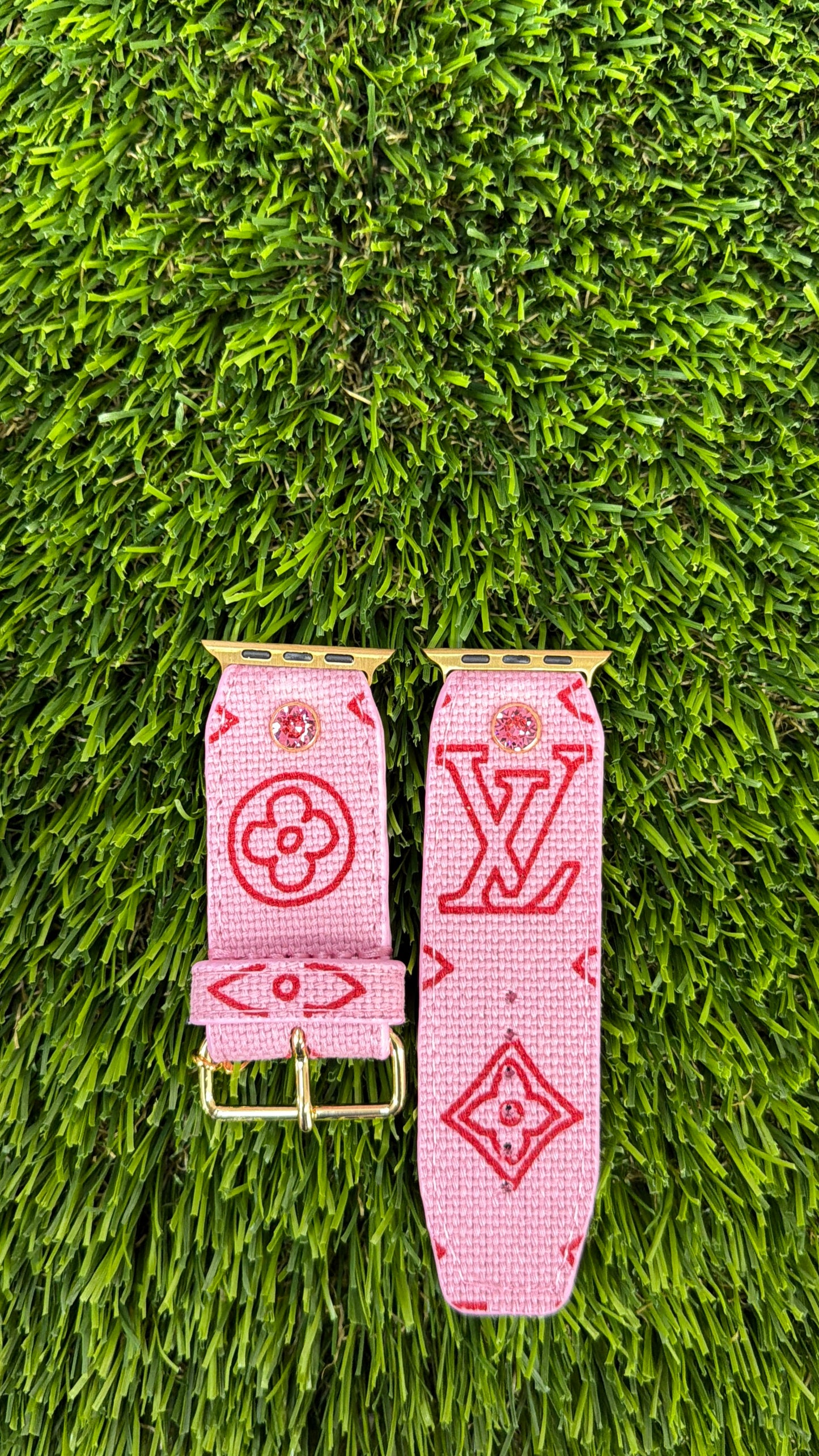 Customizable-Authentic Upcycled LV Red & Pink Ipanema