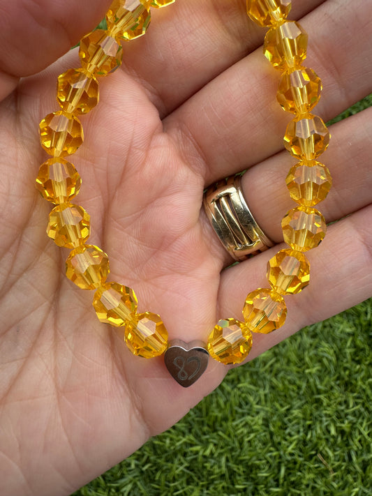 Bracelet- Authentic Golden Topaz Crystal