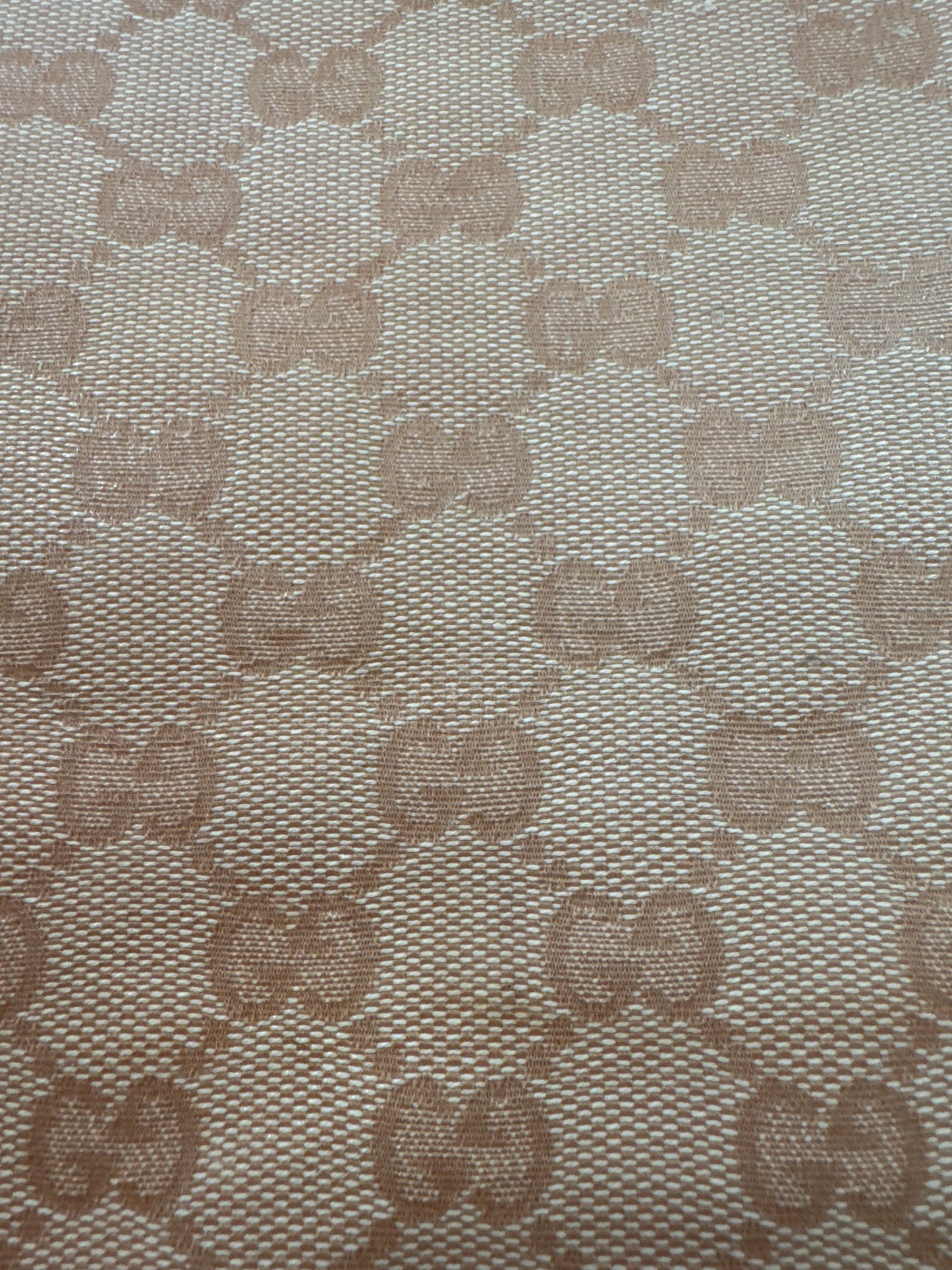 Authentic Upcycled Pink GG Coated Canvas