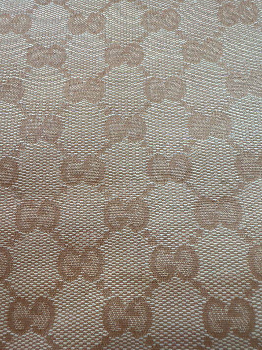 Authentic Upcycled Pink GG Coated Canvas