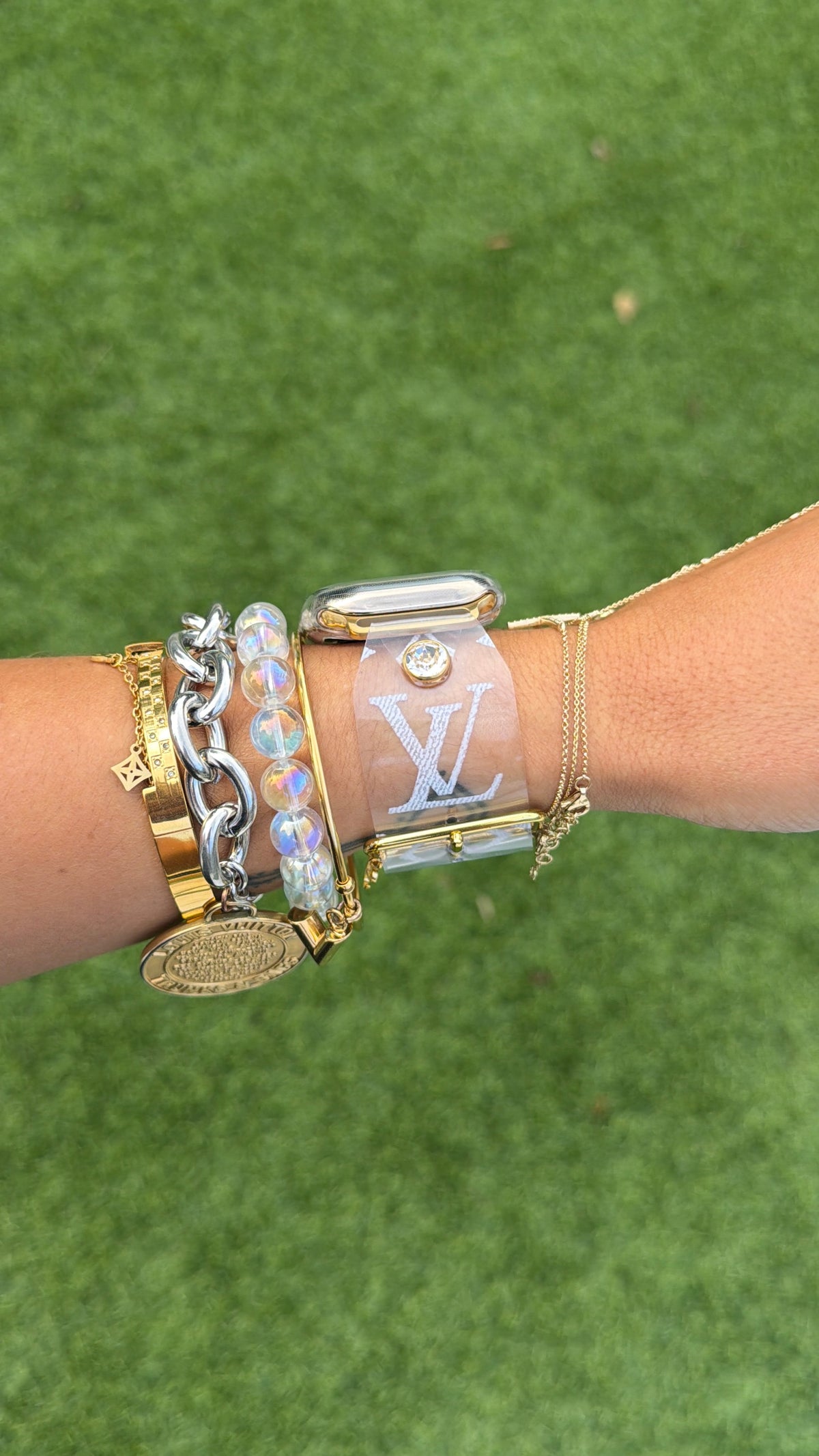 Authentic Rare LV Clear & White Waterproof