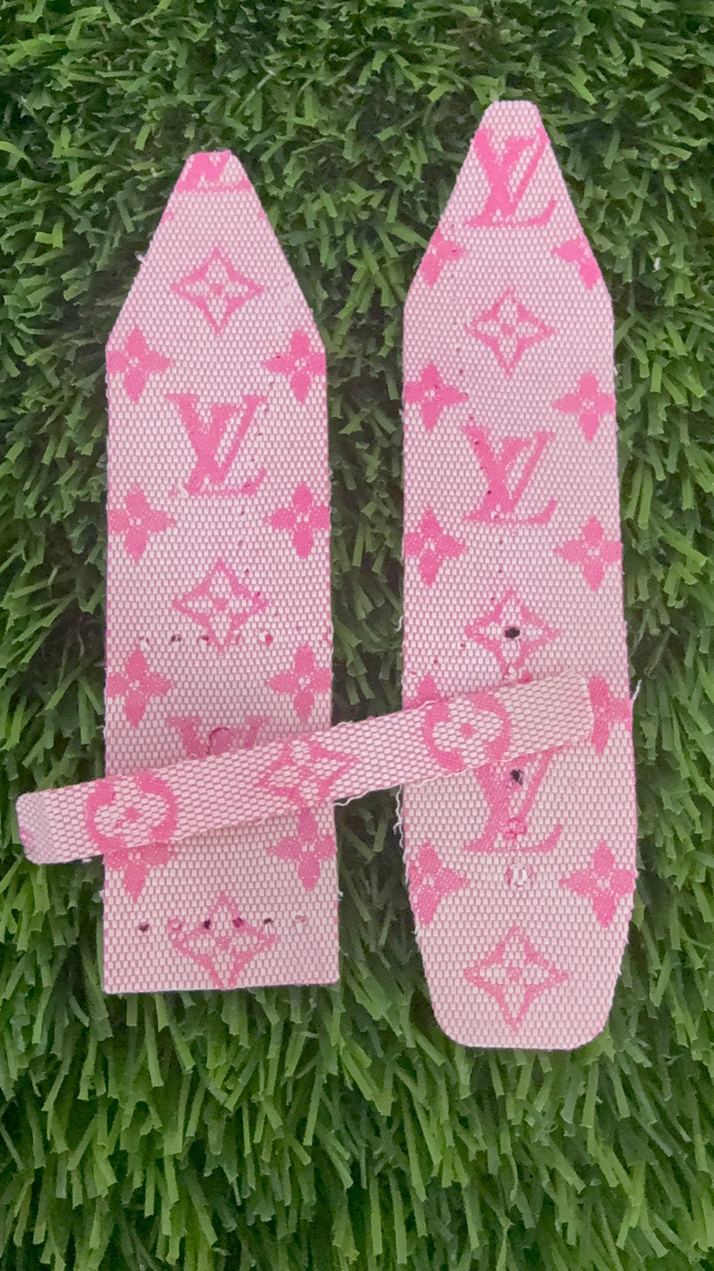 Blemish (Stitch Holes) LC-Beta Authentic Upcycled Pretty in Pink LV Mini Lin