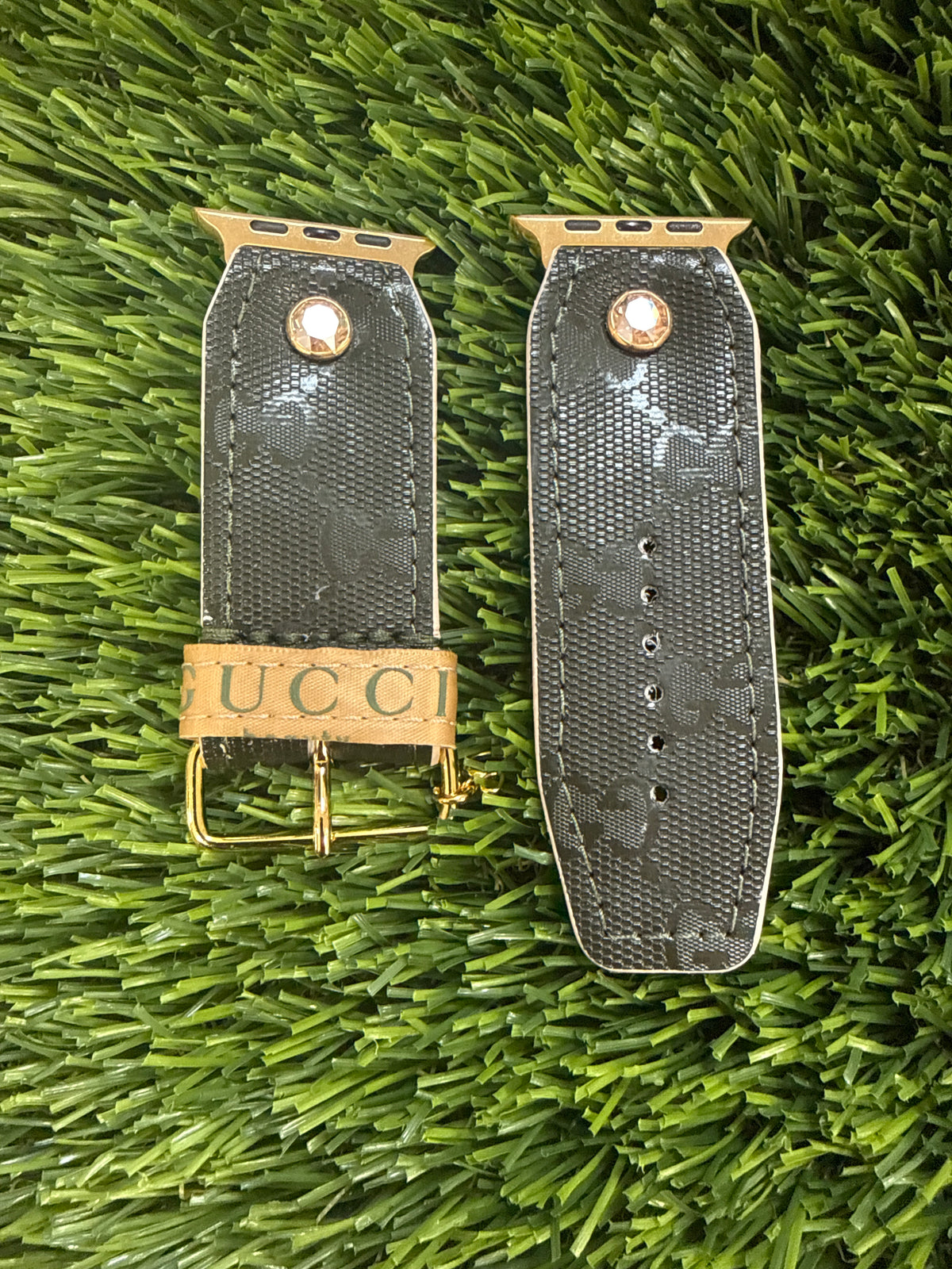 OTD-Alpha-Authentic Upcycled Olive GG Imprime with Sewn