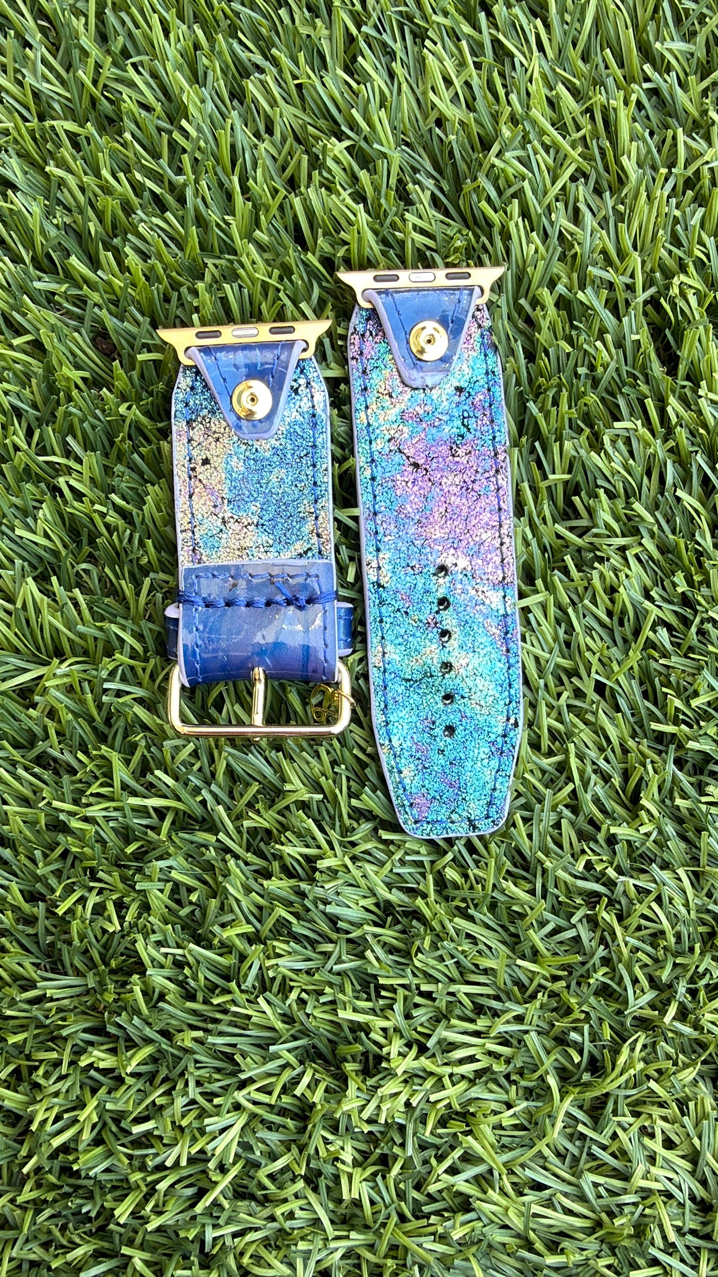 Authentic Upcycled LV "Nebula" Vernis (Blue & Purple)
