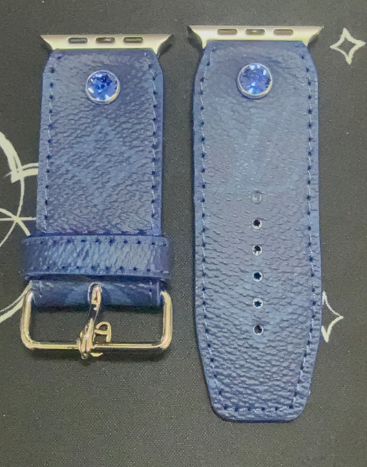 Limited Edit Upcycled LV Cobalt Blue