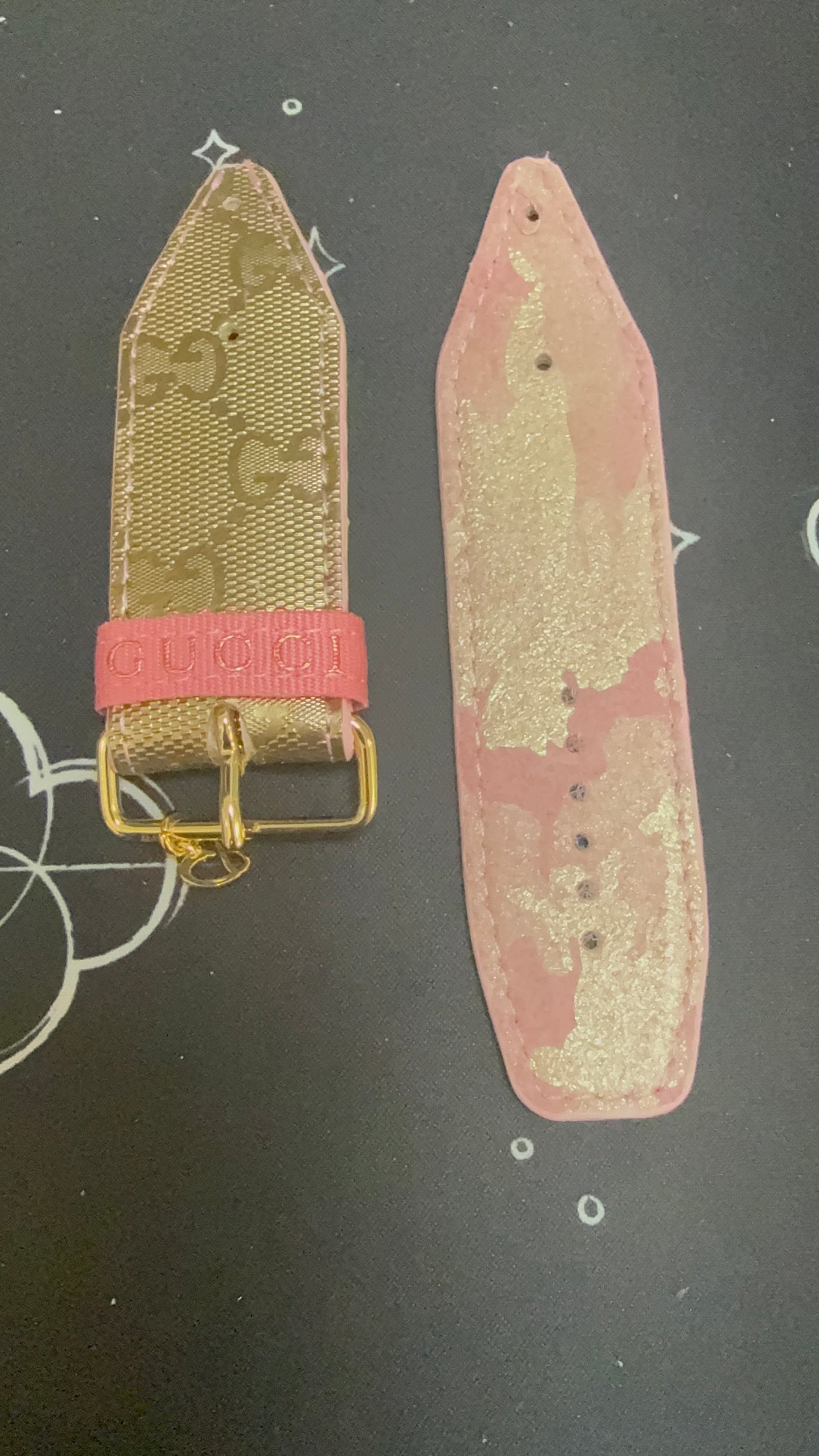 OTD-Beta-Zigzag Cut-Authentic Upcycled Gold GG Imprime