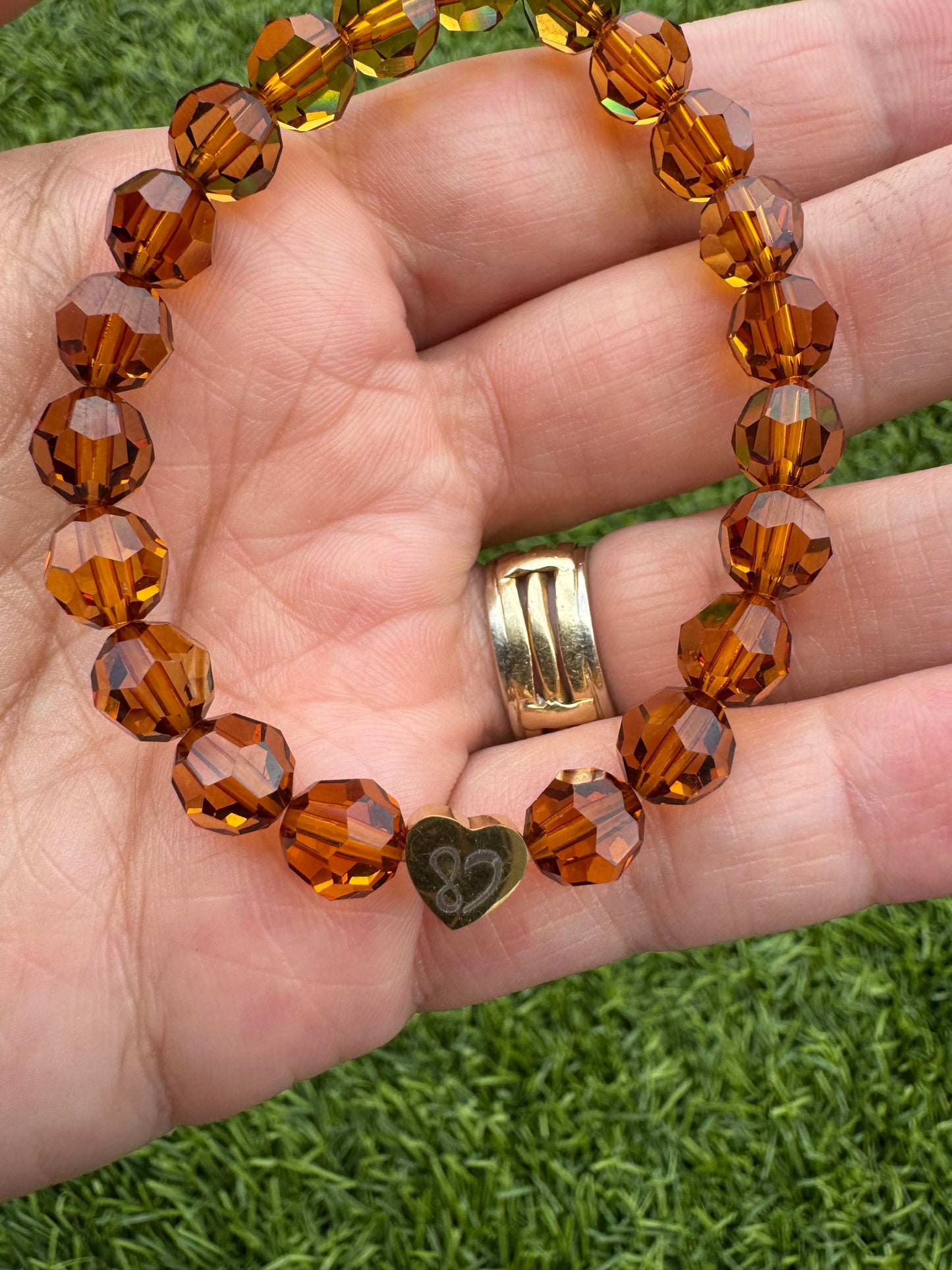 Bracelet- Authentic Light Amber Crystal