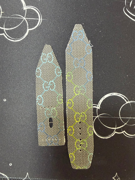 LC-Delta-Blue/Aqua/Lime/Green-Authentic Upcycled Multicolored GG