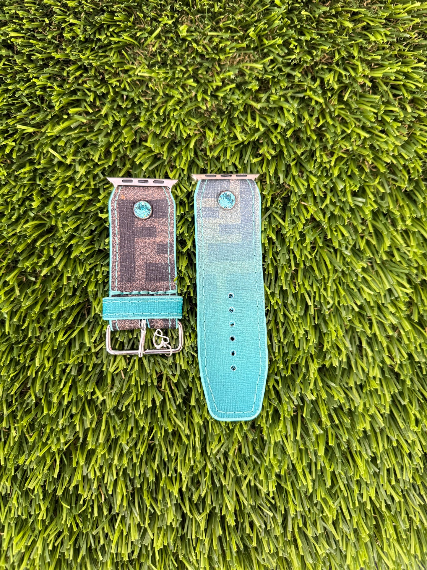 OTD-BETA-Authentic Upcycled Teal Ombre Fendi