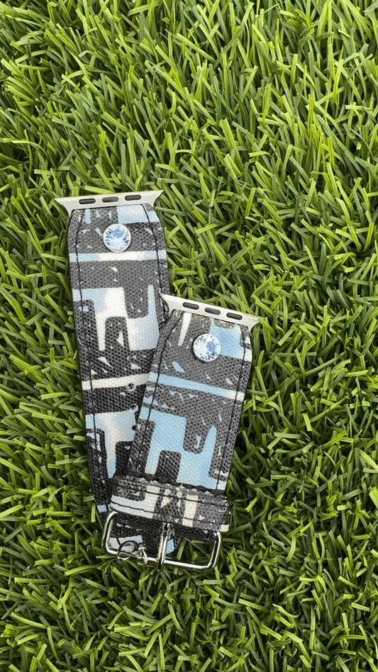 Authentic Upcycled Cloudy (Black,Blue and White Fendi)