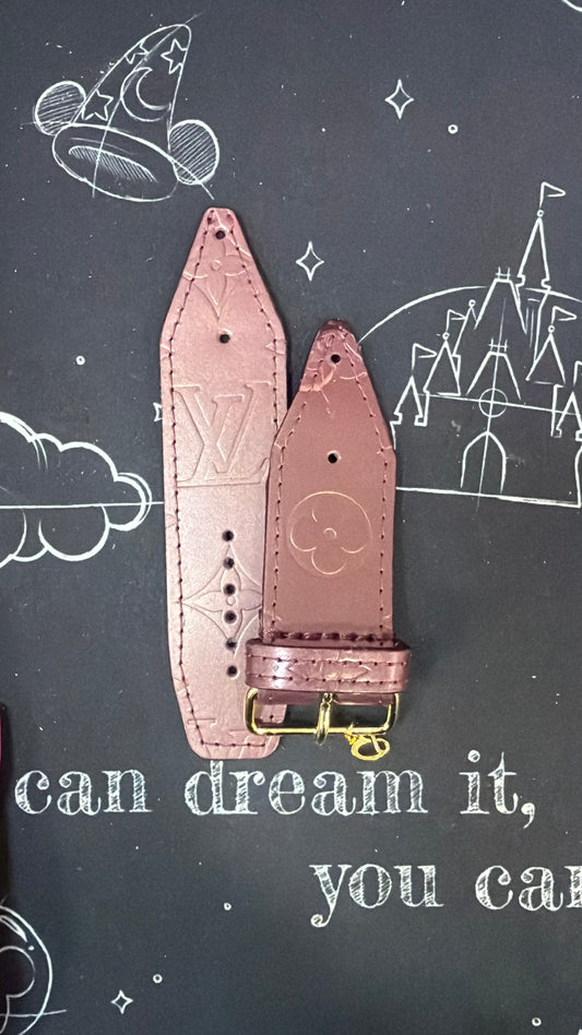 Blemished-BETA-Authentic Upcycled LV Burgundy Matte Vernis