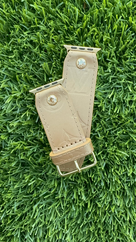 Authentic Upcycled LV Gold Matte Vernis